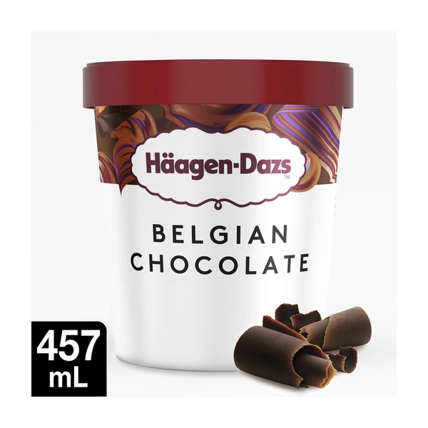 Haagen Dazs Belgian Chocolate Ice Cream Tub 457mL