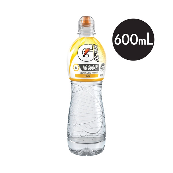 Gatorade G Active Sports Drinks Lemon Water Electrolytes & Vitamins 600mL