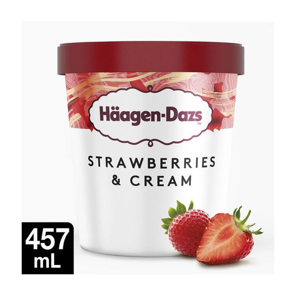 Haagen-Dazs Strawberries And Cream Ice Cream 457mL