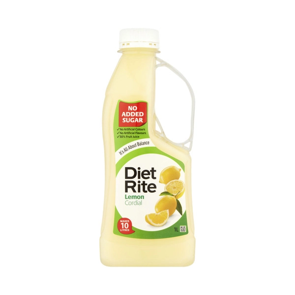 Diet Rite Lemon Cordial 1L