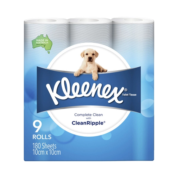 Kleenex Complete Clean Toilet Paper 9 pack