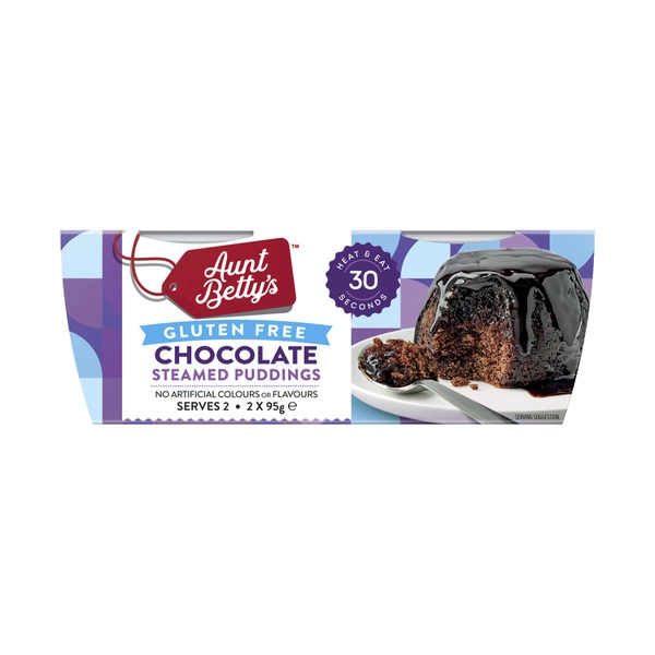 Aunt Betty's Gluten Free Chocolate Pudding 2 Pieces 190g