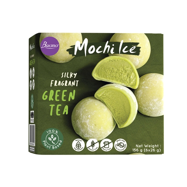 Buono Mochi Ice Dessert Green Tea 156g
