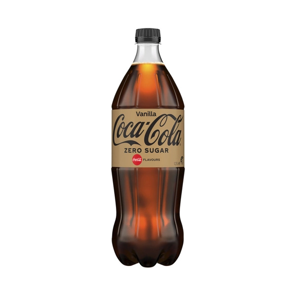 Coca-Cola Zero Sugar Vanilla Soft Drink Bottle 1.25L