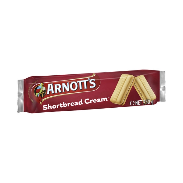 Arnott's Shortbread Cream Biscuits 250g