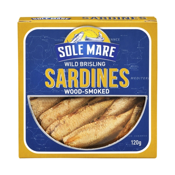 Sole Mare Wild Brisling Sardines With Wood Smoked 120g