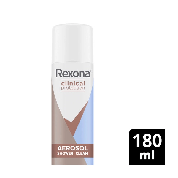 Rexona Clinical Protection Shower Clean Antiperspirant Deodorant 180mL