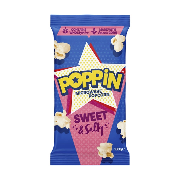 Poppin Sweet & Salty Popcorn 100g
