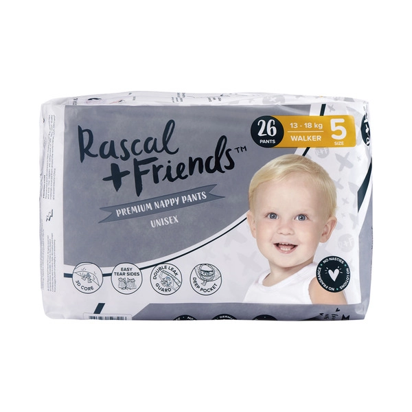 Rascal + Friends Nappy Pants Size 5 Walker 26 pack