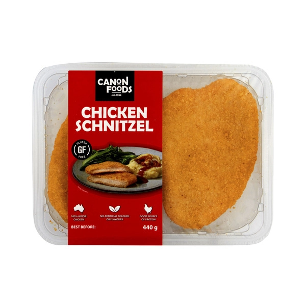 Canon Foods Gluten Free Chicken Breast Schnitzel 440g