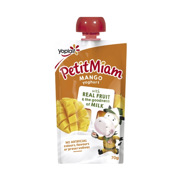 Yoplait Petit Miam Mango Yoghurt Pouch 70g