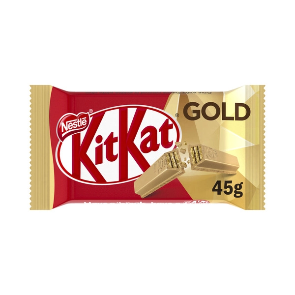 KitKat Gold Caramelised White Chocolate Bar 45g