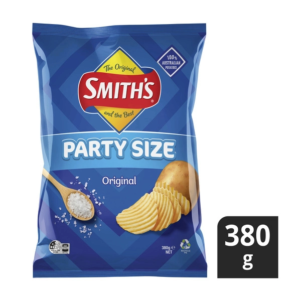 Smith's Crinkle Original Potato Chips 380g