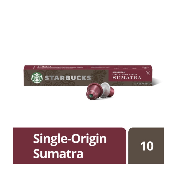 Starbucks By Nespresso Single Origin Coffee Sumatra Capsules 10 pack
