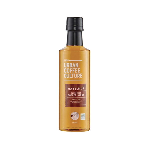 Coles Urban Coffee Culture Hazelnut Syrup 360mL
