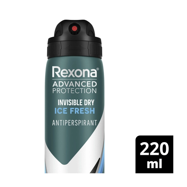 Rexona Men Antiperspirant Aerosol Advanced Invisible Ice Fresh 220mL