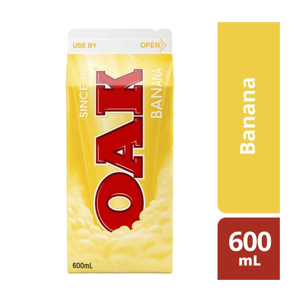 Oak Banana Flavoured Milk 600mL