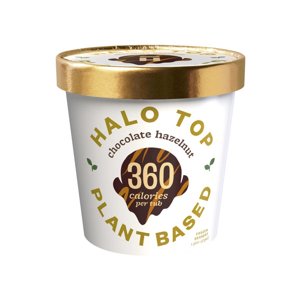 Halo Top Oat Milk Chocolate Hazelnut Ice Cream Tub 473mL