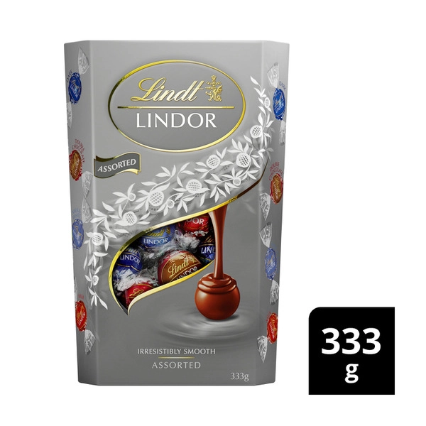 Lindt Lindor Silver Assorted Chocolate Cornet 333g