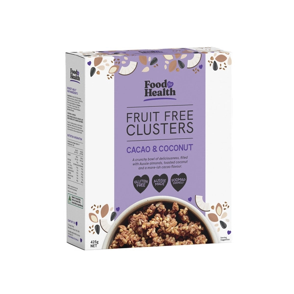 Food For Health Cacao & Coconut Clusters 425g