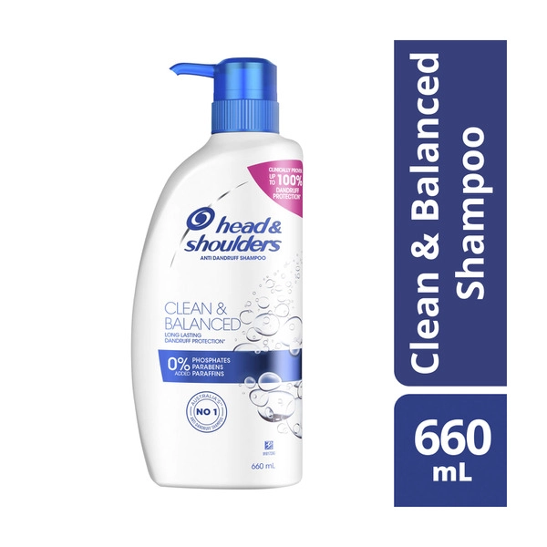 Head & Shoulders Clean & Balanced Shampoo 660mL