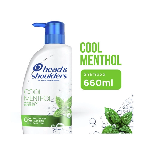 Head & Shoulders Shampoo Cool Menthol 660mL