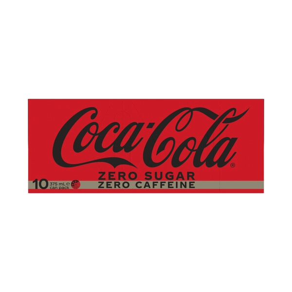 Coca-Cola Zero Sugar Caffeine Free Soft Drink Multipack Cans 10x375mL 10 pack