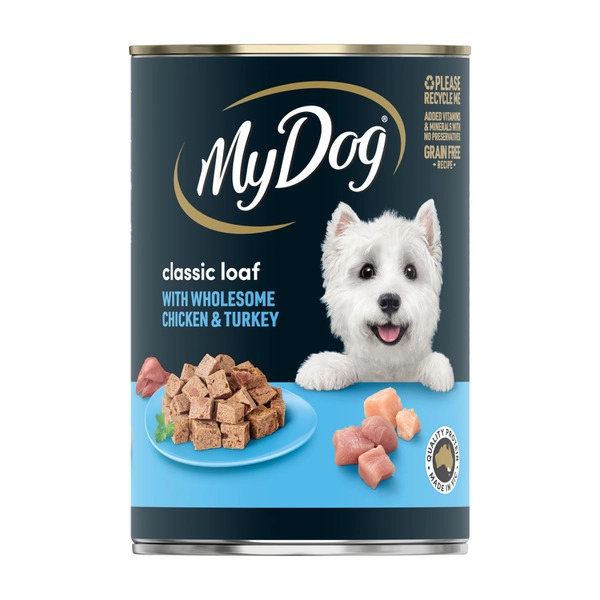 My Dog Classic Loaf With Wholesome Chicken & Turkey Can Wet Dog Food 400g