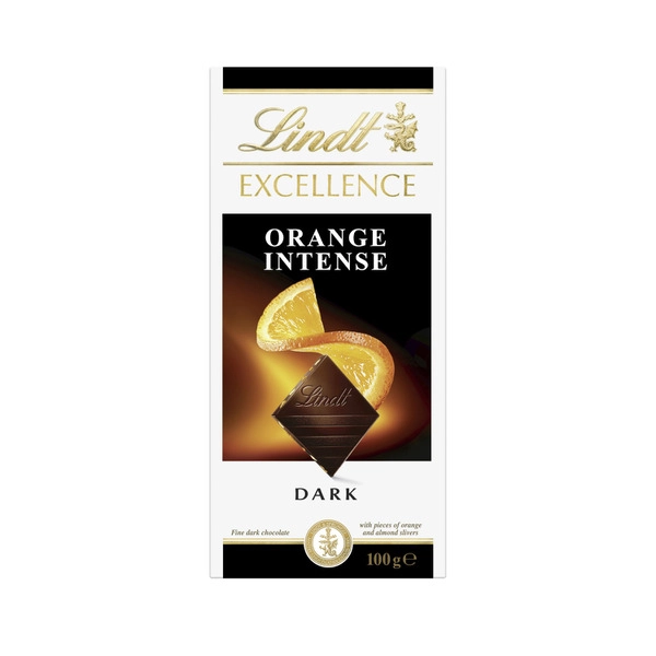 Lindt Excellence Orange Dark Chocolate Block 100g