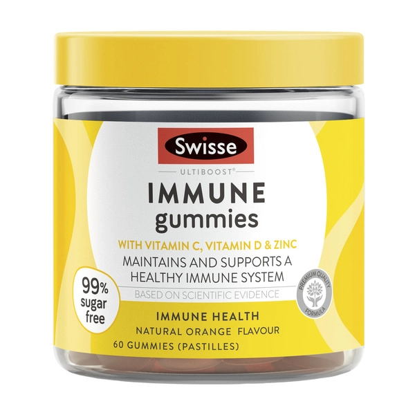 Swisse Ultiboost Immune Gummies For Immune System Health Support 60 pack