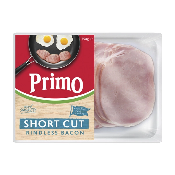 Primo Dairy Short Cut Rindless Bacon 750g