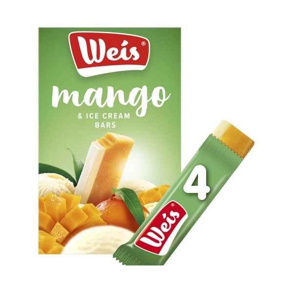 Weis Mango Ice Cream Bars 4 Pack 280mL