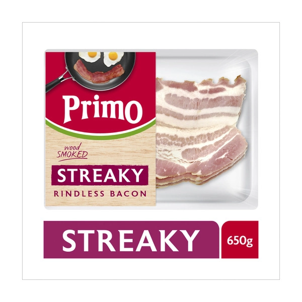 Primo Streaky Bacon 650g