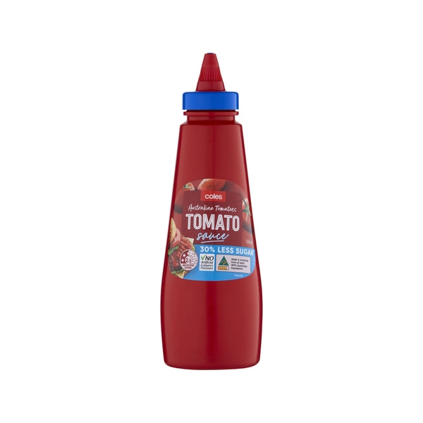 Coles 30% Sugar Reduced Tomato Sauce 500mL