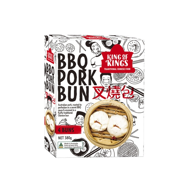 King Of Kings Roasted BBQ Pork Bun 380g