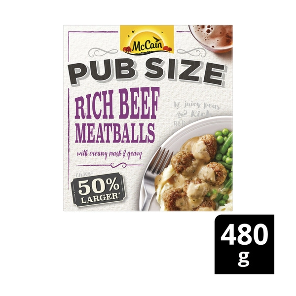 McCain Pub Size Rich Beef Meatballs 480g