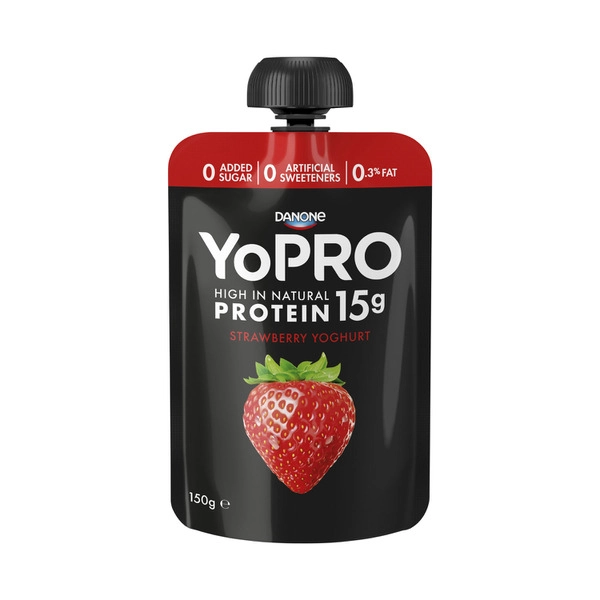 YoPro Yoghurt Pouch Strawberry 150g