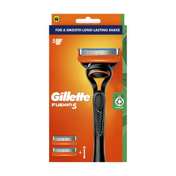 Gillette Fusion Razor Handle +2 Blade 1 pack