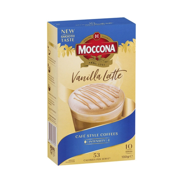 Moccona Cafe Classics Vanilla Latte Sachets 10 pack