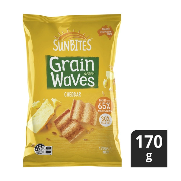 Sunbites Grain Waves Chips Cheddar 170g