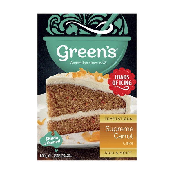 Greens Supreme Cake Mix Carrot 600g