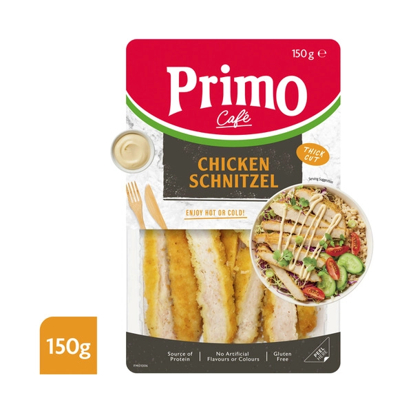 Primo Cafe Classics Sliced Chicken Schnitzel 150g