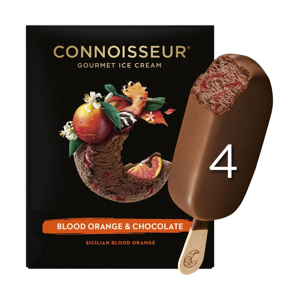 Connoisseur Blood Orange & Chocolate Ice Cream 4 Pack 400mL