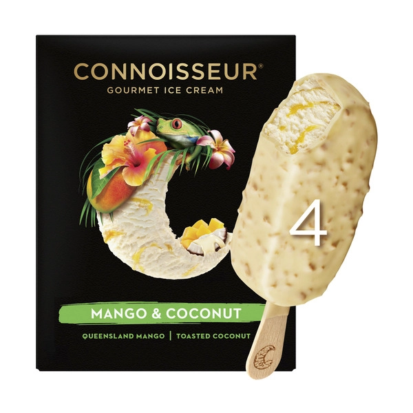 Connoisseur Mango & Coconut Ice Cream 4 Pack 400mL