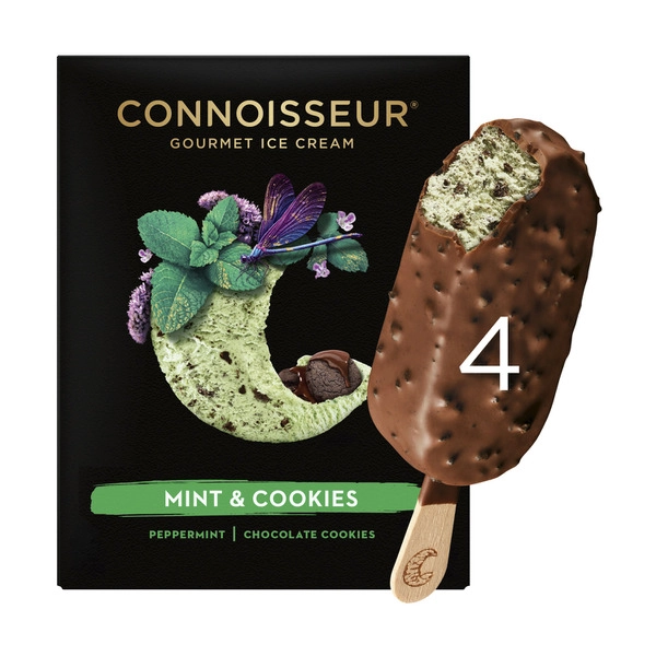 Connoisseur Mint & Cookies Ice Cream 4 Pack 400mL