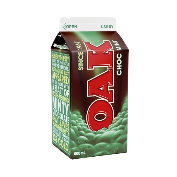 Oak Chocolate Mint Flavoured Milk 600mL