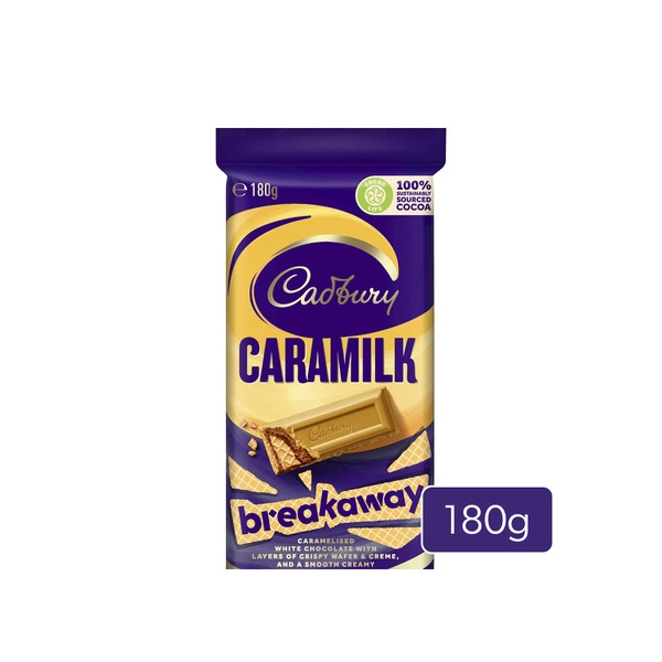 Cadbury Caramilk Breakaway Chocolate Block 180g