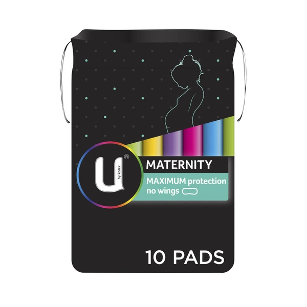 U by Kotex Maternity Pads no Wings 10 pack