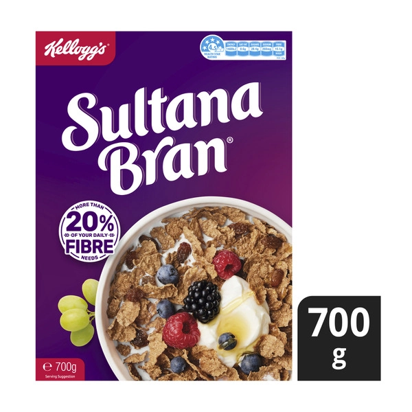 Kellogg's Sultana Bran High Fibre Breakfast Cereal 700g