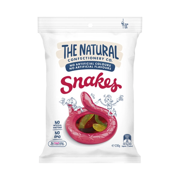 The Natural Confectionery Co. Snakes Lollies 230g